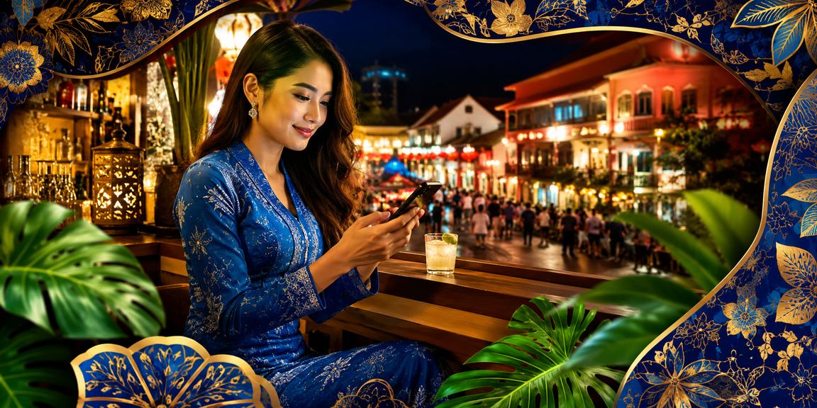 Jelajah kasino mudah alih di Melaka dengan pakaian tradisional Baju Kurung yang anggun